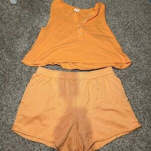 Aerie Sleeveless Top and Shorts Swim Coverup Set
